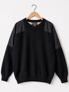 Vintage 90s RainSwetter Mens XL Black GORE Windstopper Golf Pullover Sweater USA